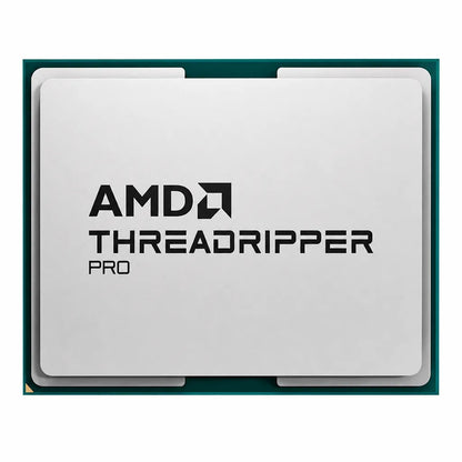 Top view of AMD Ryzen Threadripper 9970X 32 Core 64 Thread 4.0GHz workstation processor tray isolated on white background.