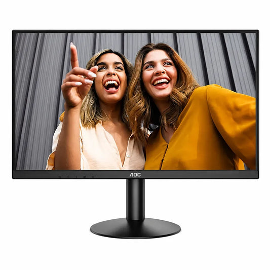 Front display view of AOC 22B30HM2 21.5-inch Full HD VA monitor with vibrant visuals and wide viewing angles -tpstech.in