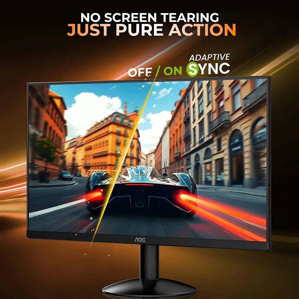 AOC 24B30HM 100Hz monitor with Adaptive Sync technology designed to reduce screen tearing during fast action -tpstech.in