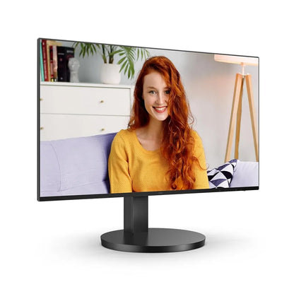 AOC 24B3CF2 23.8 inch IPS monitor front left angle view for desktop and office use -tpstech.in