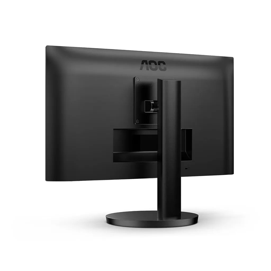 AOC 24B3CF2 23.8 inch monitor rear angle view with adjustable stand -tpstech.in