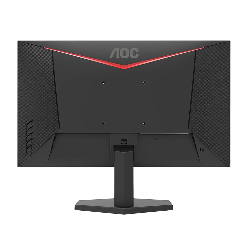 AOC 24G11ZE 23.8-inch FHD gaming monitor rear view with black and red gaming design -tpstech.in