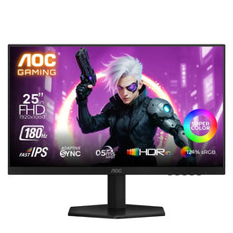 Front view of AOC 25G42E 24.5-inch Full HD 180Hz Fast IPS gaming monitor with 3-sided frameless design -tpstech.in`