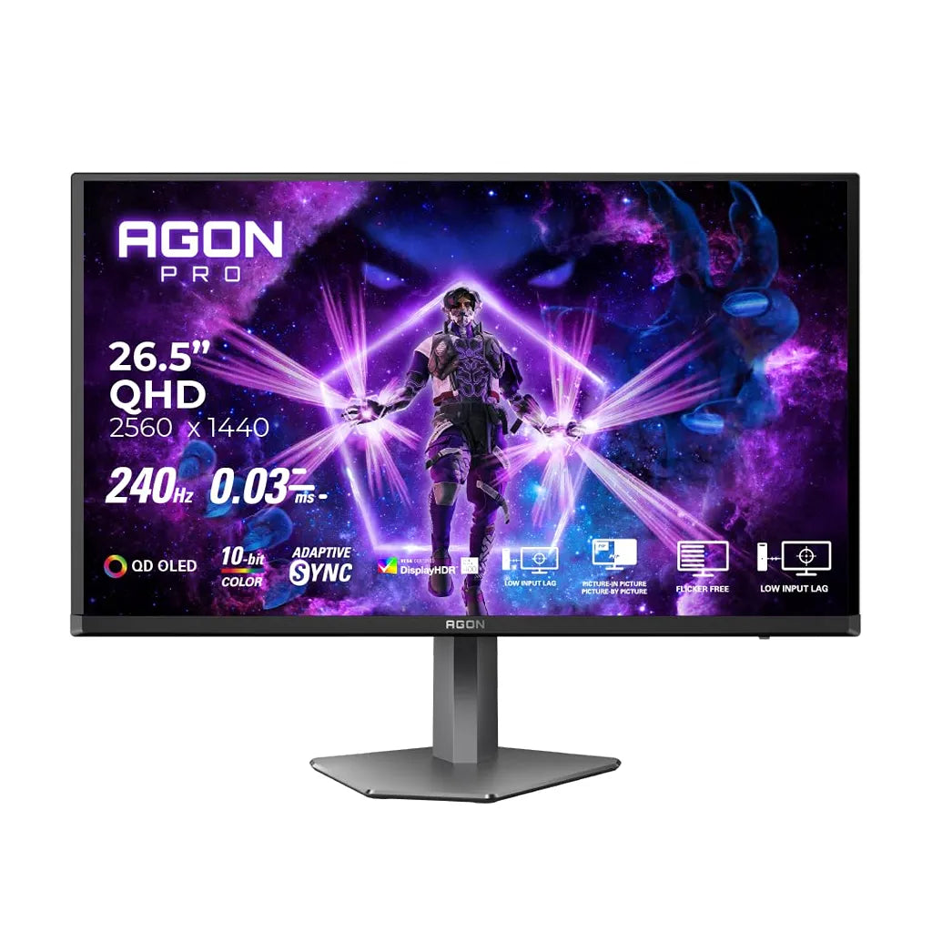 AOC AG276QZD2 26.5-inch QHD QD-OLED gaming monitor with 2560 x 1440 resolution and 240Hz refresh rate -tpstech.in