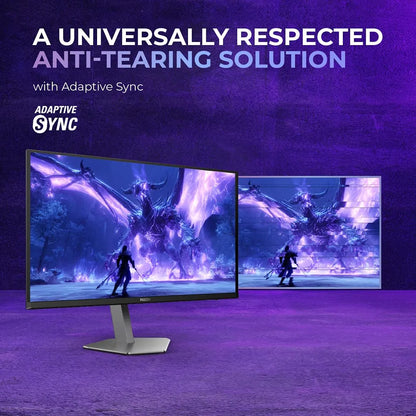 AOC AG276QZD2 QD-OLED gaming monitor demonstrating Adaptive Sync technology for smooth and tear-free gameplay -tpstech.in