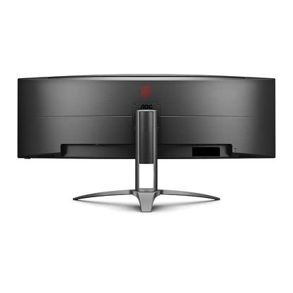 Rear view of AOC AG493UCX2 49-inch curved gaming monitor showing the curved back panel and stand design -tpstech.in`