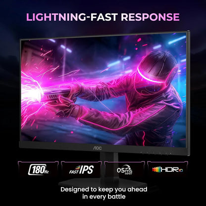 AOC Q27G11E 27 inch QHD Gaming Monitor Lightning Fast Response Time -tpstech.in