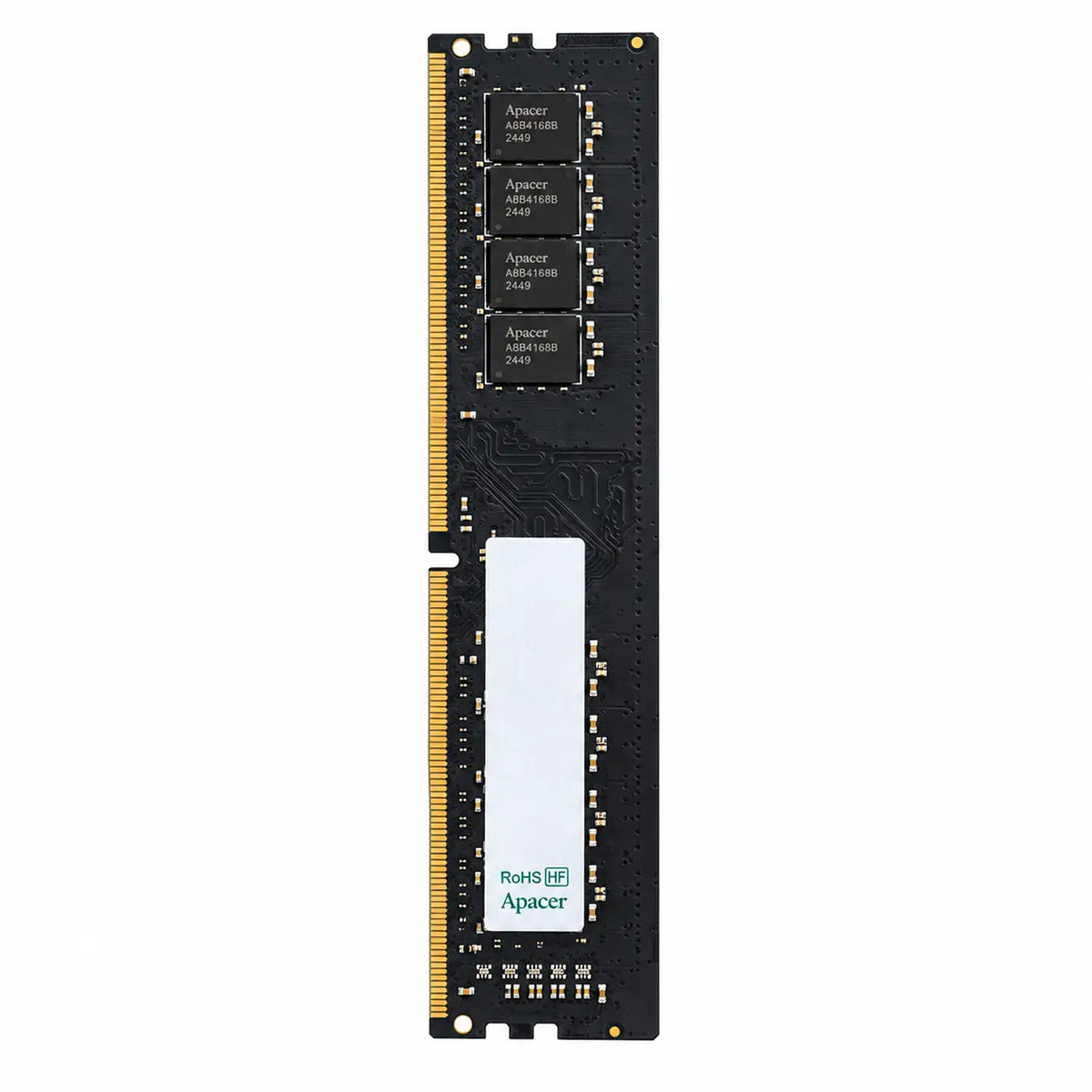 Apacer 32GB DDR4 3200MHz Desktop RAM EL-32G21-PSH Vertical Module Layout and Connector View -tpstech.in