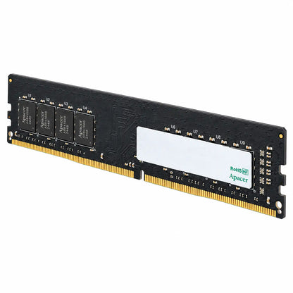 Apacer 8GB DDR4 3200MHz Desktop RAM Right Angled View with Black PCB Design -tpstech.in
