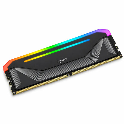 Apacer NOX RGB 16GB DDR5 6000MHz CL38 Desktop RAM Top Slanted View -tpstech.in