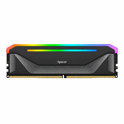 Apacer NOX RGB 16GB DDR5 6400MHz CL38 Gaming RAM for Desktop Front Profile -tpstech.in