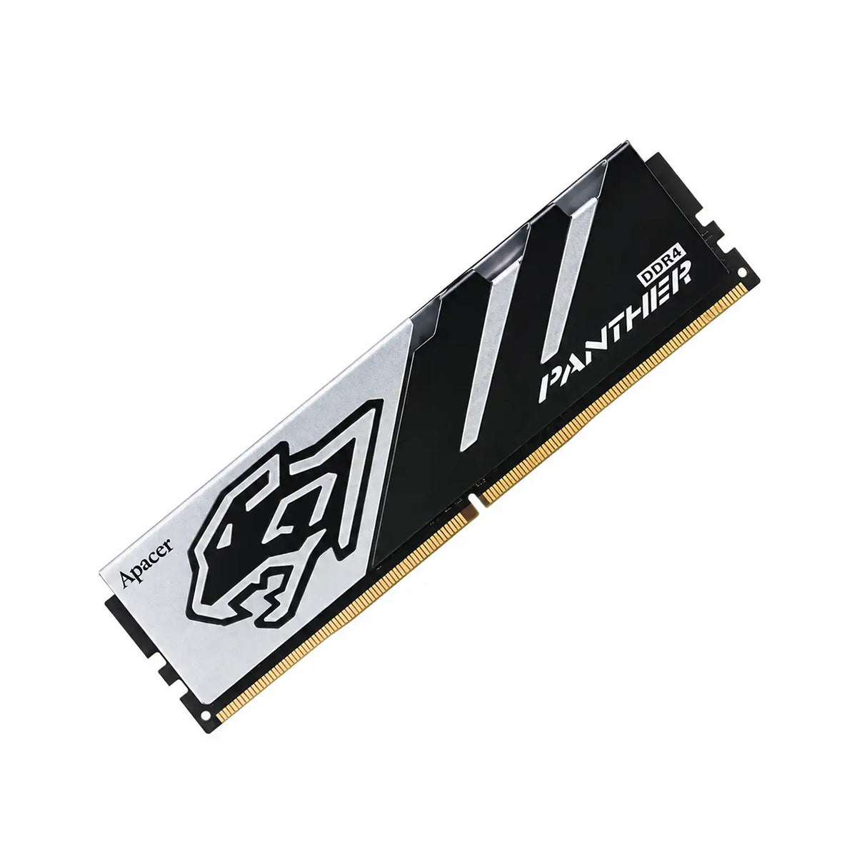 Apacer Panther 16GB DDR5 5600MHz CL40 Desktop RAM Diagonal Profile Highlighting Heat Spreader Design -tpstech.in