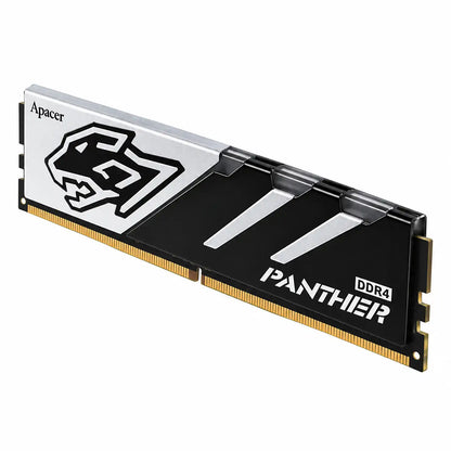 Apacer Panther 16GB DDR5 5600MHz CL40 Desktop RAM Perspective View Displaying Gold Contact Pins -tpstech.in