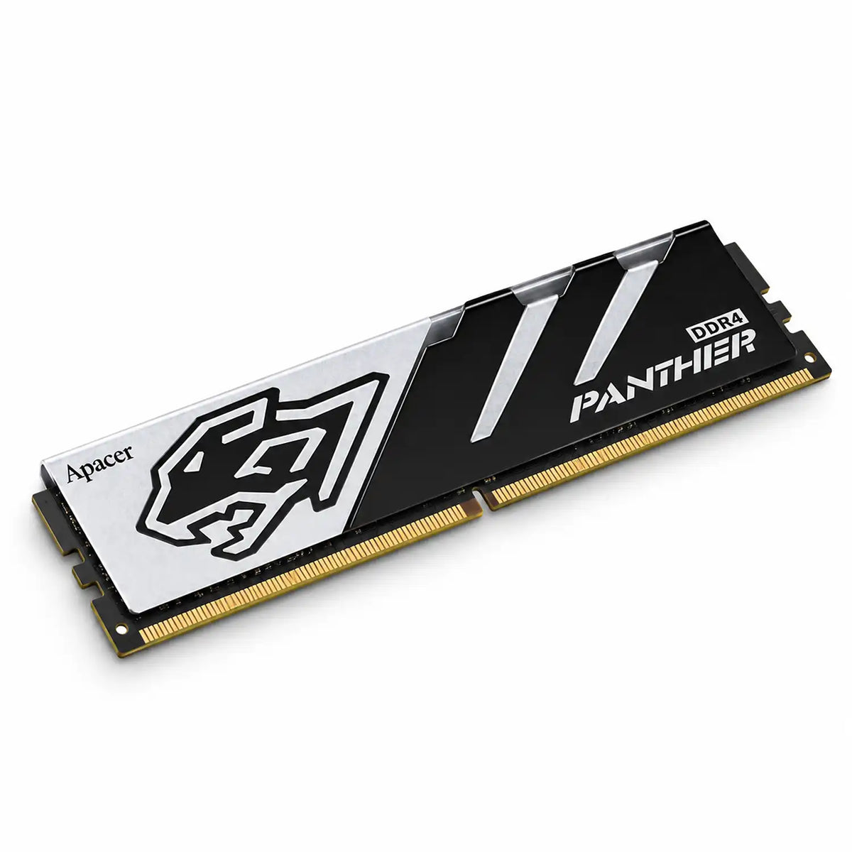 Apacer Panther 16GB DDR5 5600MHz CL40 Desktop RAM Top Down Angled View for Gaming PC Setup -tpstech.in