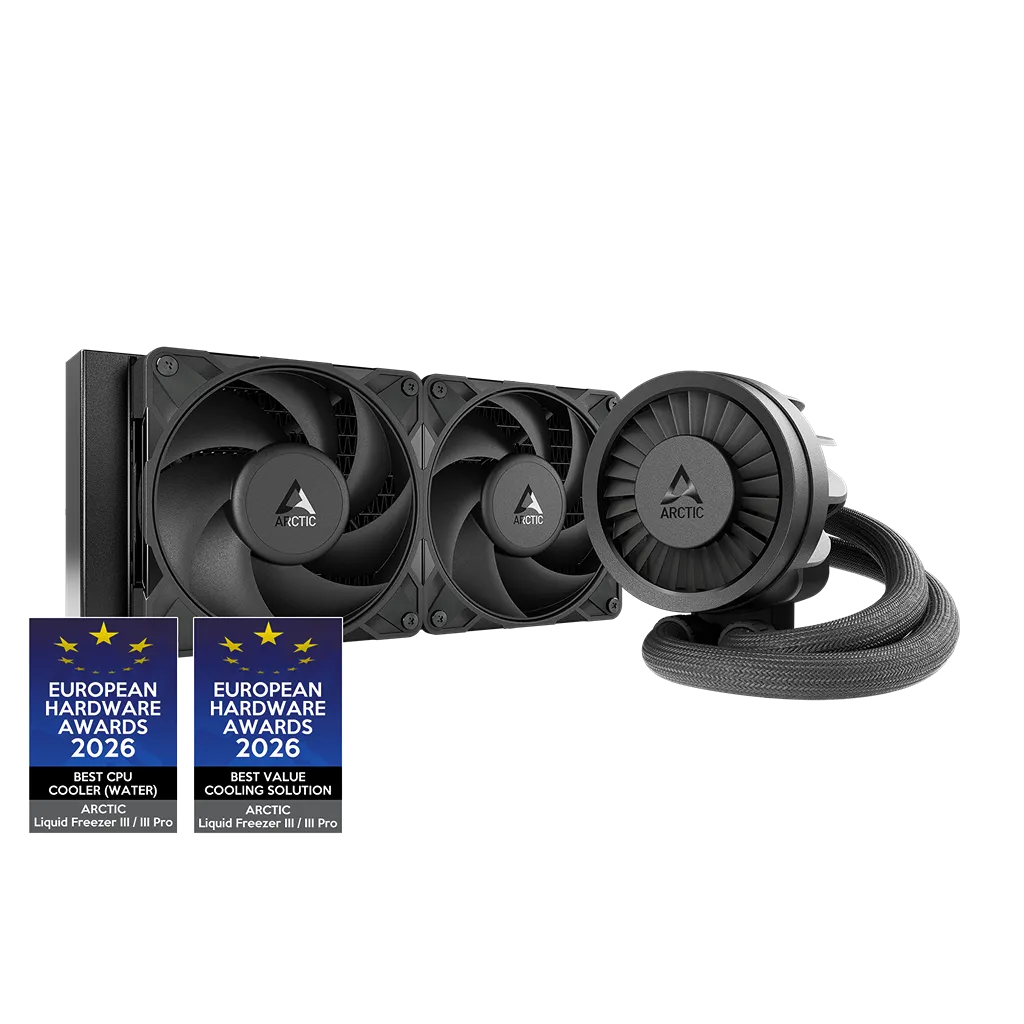 ARCTIC Liquid Freezer III Pro 240mm AIO CPU Liquid Cooler Black with European Hardware Awards 2026 for Best CPU Cooler and Best Value Cooling Solution -tpstech.in