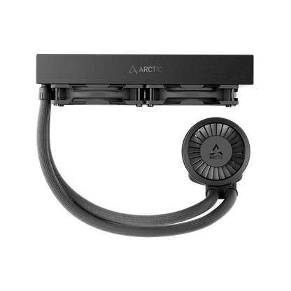 ARCTIC Liquid Freezer III Pro 240mm AIO CPU Liquid Cooler Black side profile showing radiator, tubing and pump -tpstech.in