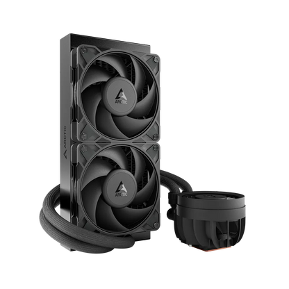 ARCTIC Liquid Freezer III Pro 240mm AIO CPU Liquid Cooler Black vertical radiator and pump unit view -tpstech.in
