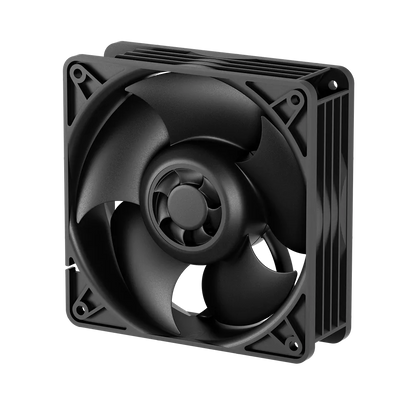 ARCTIC S12038-4K 120mm PWM server fan with dual ball bearing and high airflow design front angle view -tpstech.in
