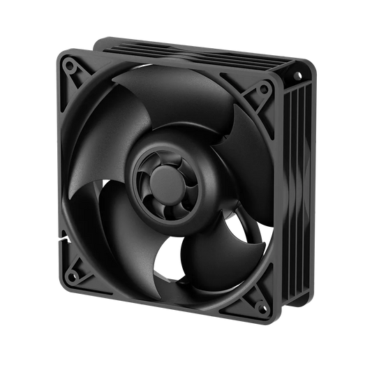 ARCTIC S12038-8K 120mm PWM server fan front angle view with high airflow design for enterprise server cooling -tpstech.in