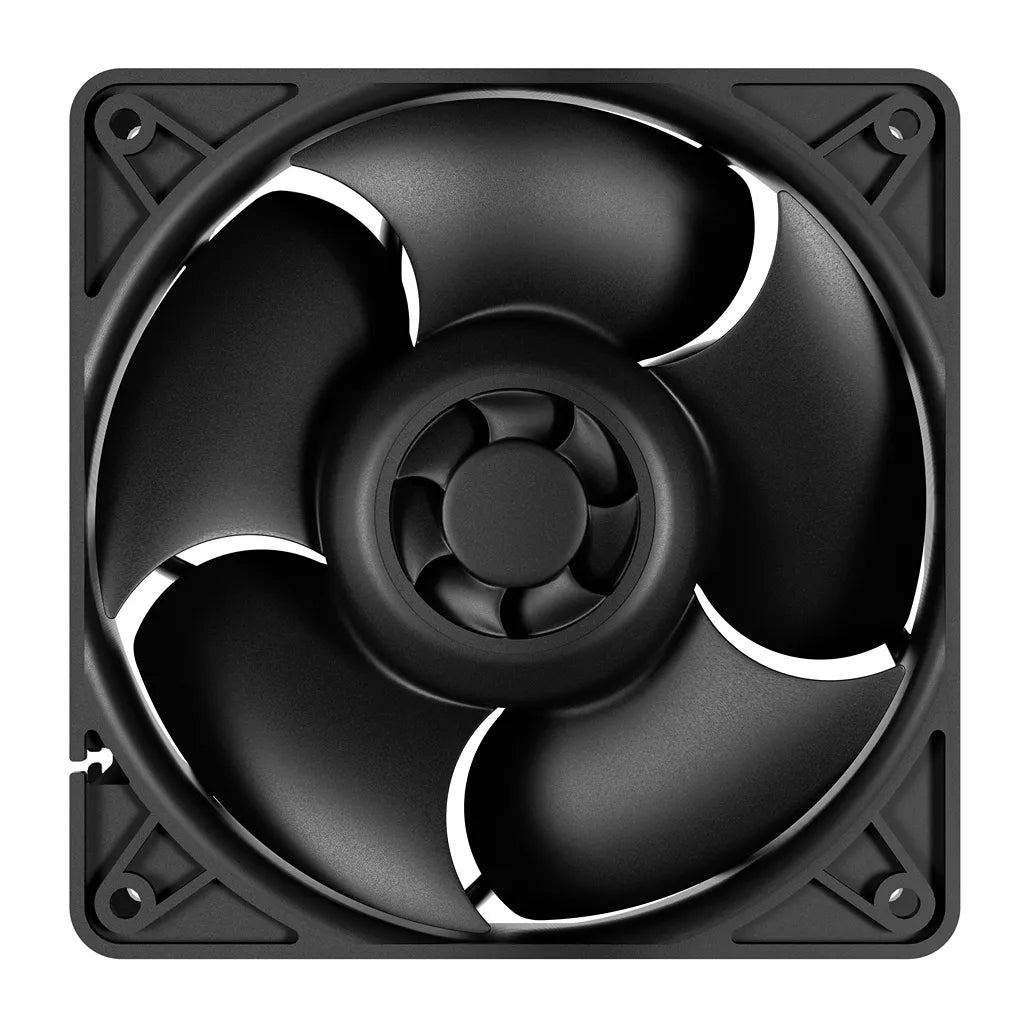 Front view of ARCTIC S12038-8K 120mm PWM server fan with optimized five-blade high airflow design -tpstech.in