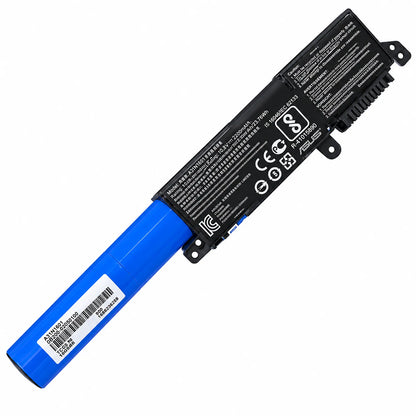 Asus A31N1601 Compatible Laptop Battery 23.76Whr 2200mAh 10.8V 3 Cell top angle view showing connector and specifications label -tpstech.in