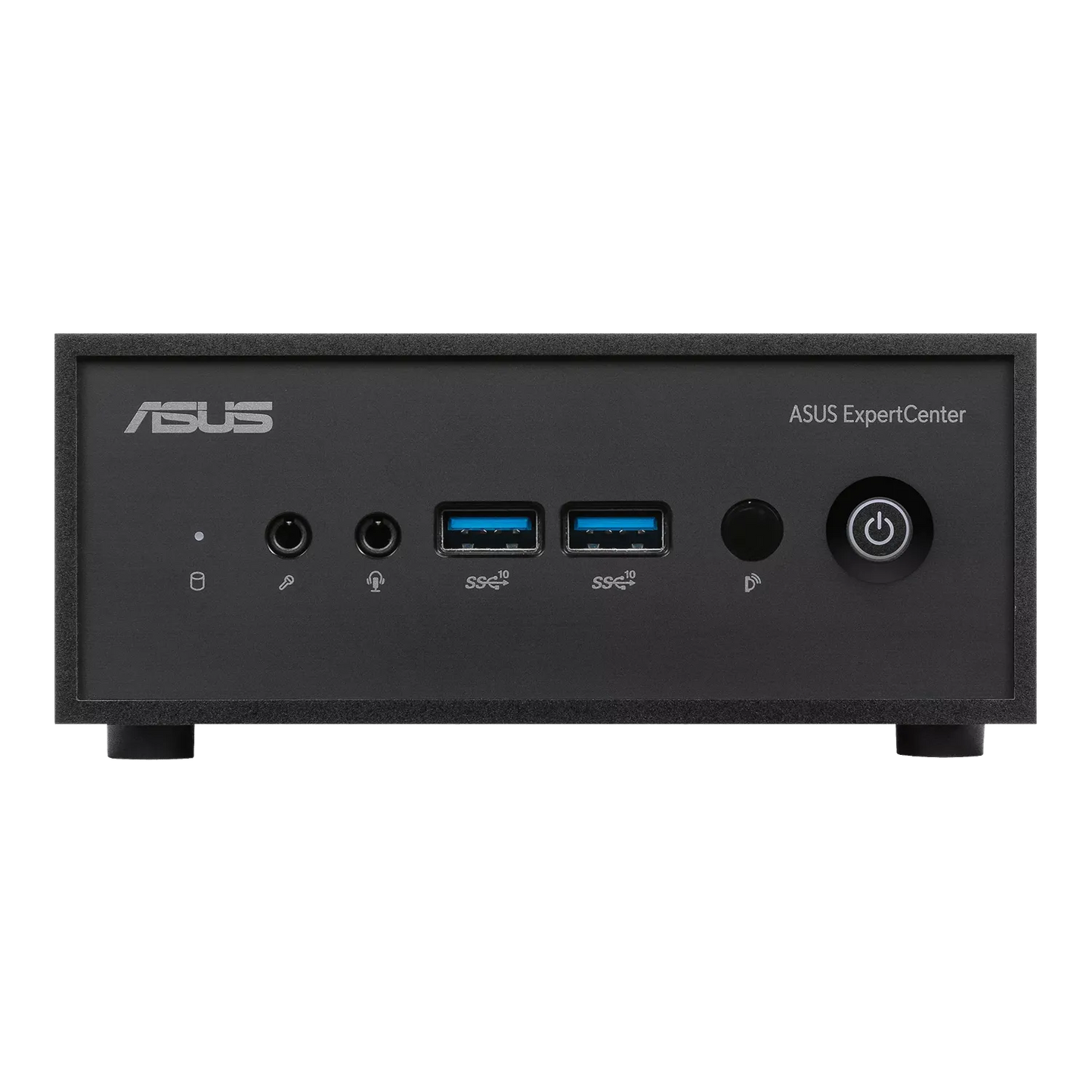 ASUS ExpertCenter PN42 Celeron N4500 Mini PC front panel with USB 3.2 ports audio jacks and power button tpstech.in