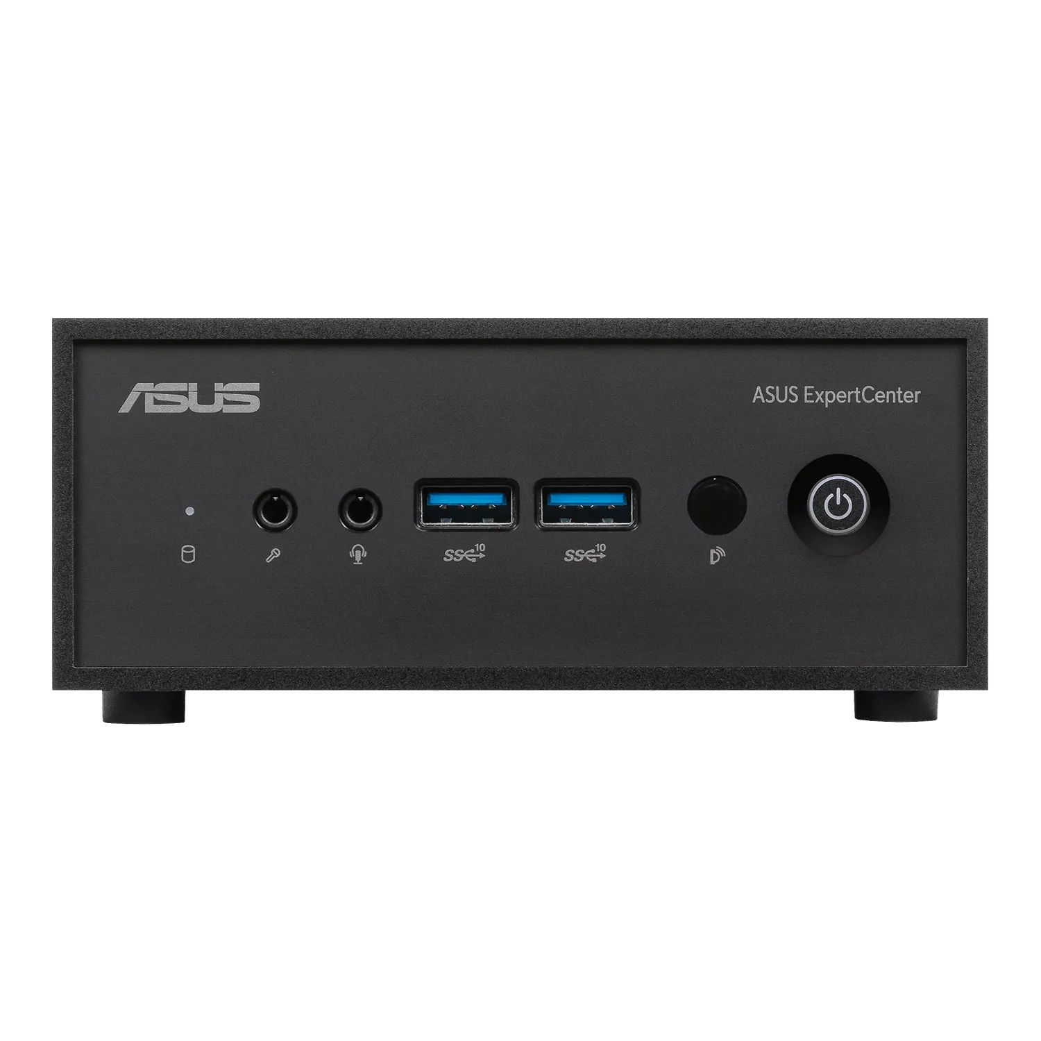 ASUS ExpertCenter PN42 Celeron N4500 Mini PC front panel with USB 3.2 ports audio jacks and power button tpstech.in