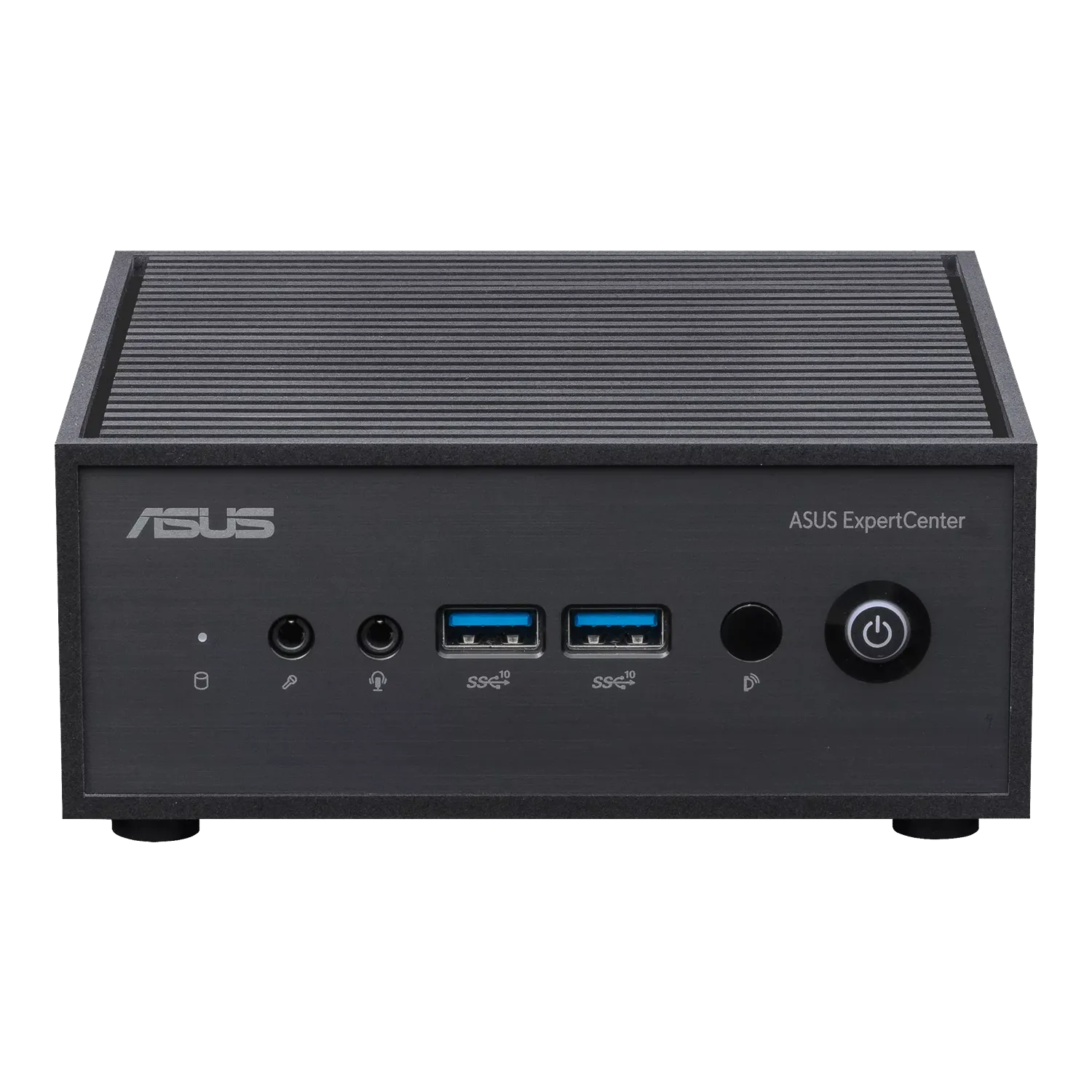 ASUS ExpertCenter PN42 Celeron N4500 Mini PC front view with USB ports and power button tpstech.in