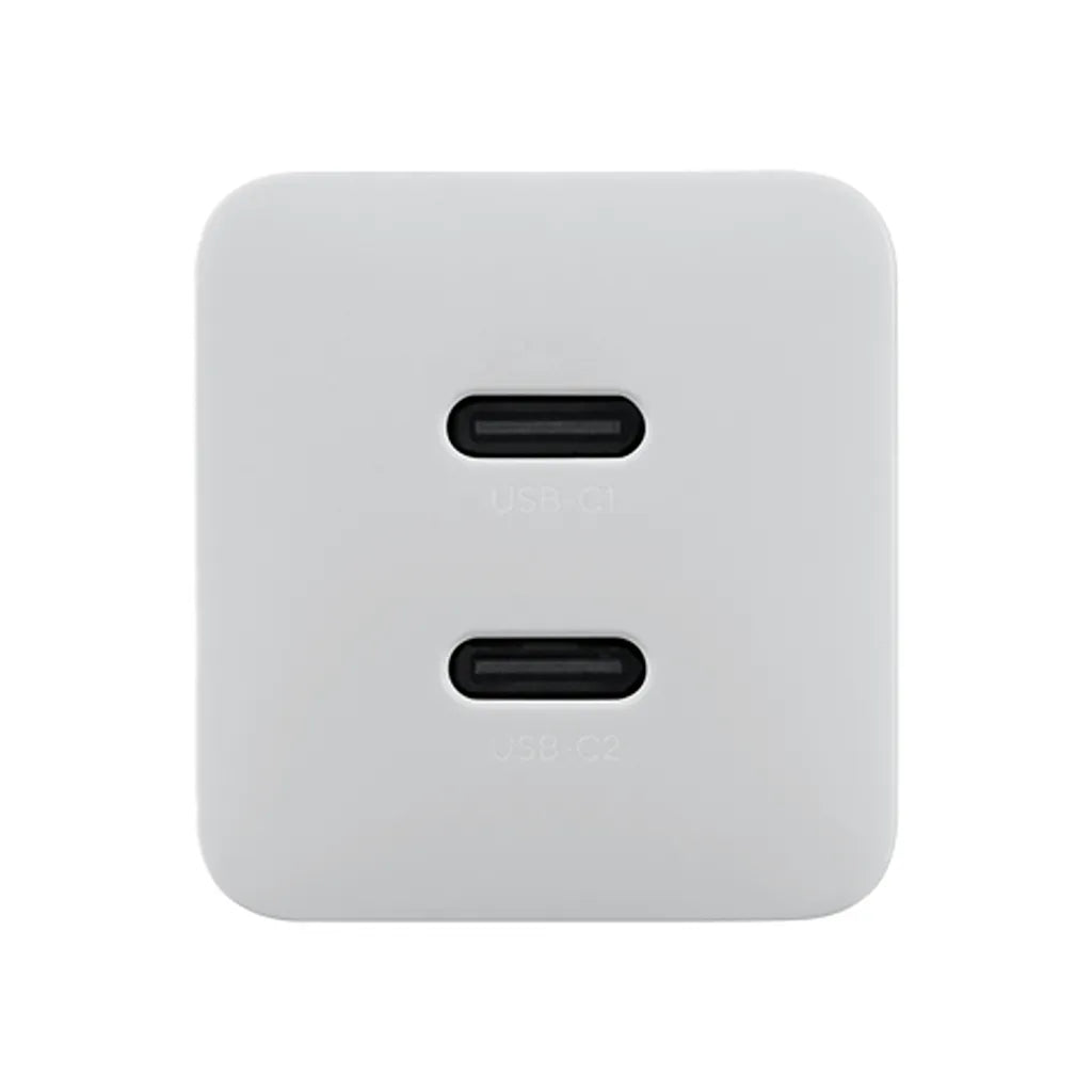 ASUS Original 65W Dual USB-C Ports Front View Showing Port C1 and C2 -tpstech.in