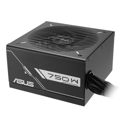 High angle perspective view of ASUS Prime 750B 80 Plus Bronze non modular 750W ATX power supply -tpstech.in