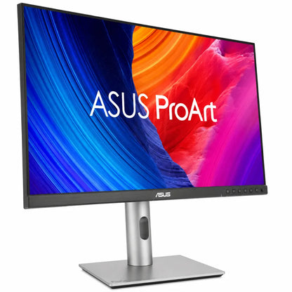 Side perspective view of ASUS ProArt PA278QGV 27-inch QHD IPS professional monitor