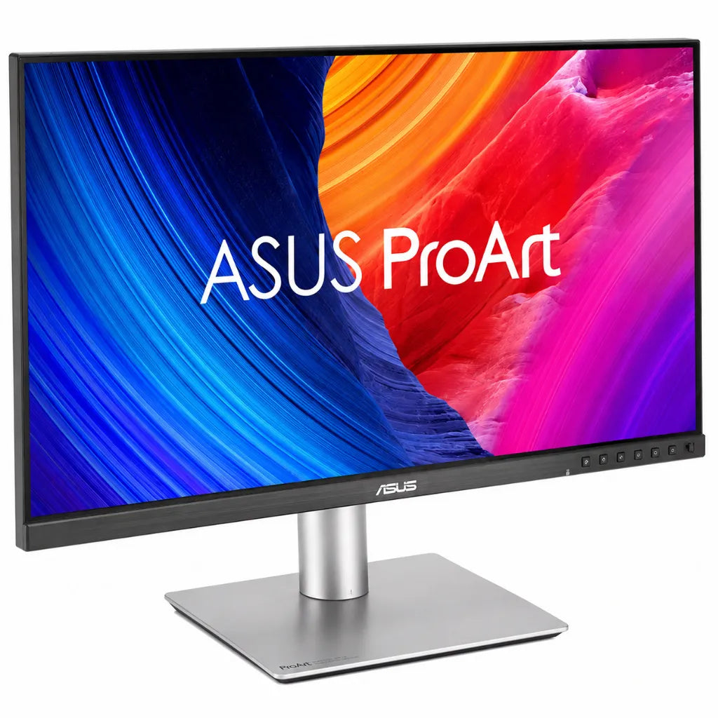 ASUS ProArt Display PA278QV Gen2 professional monitor right angled front view for creative professionals