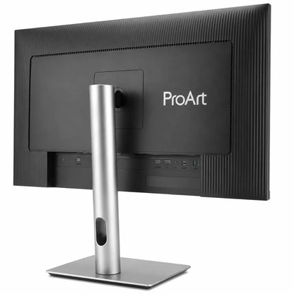 Three quarter rear view of ASUS ProArt PA278QGV 27-inch professional IPS monitor