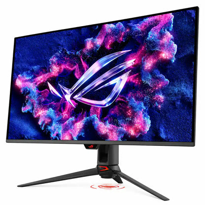 ASUS ROG PG32UCDM3 4K 240Hz OLED Gaming Monitor for PC and Console dynamic front angle view -tpstech.in