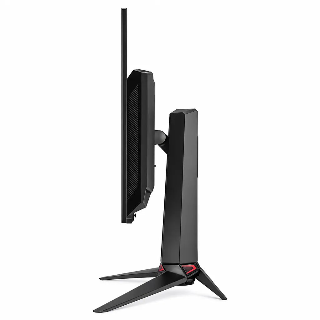 Side view profile of ASUS ROG PG32UCDM3 4K 240Hz OLED Gaming Monitor on ergonomic stand -tpstech.in