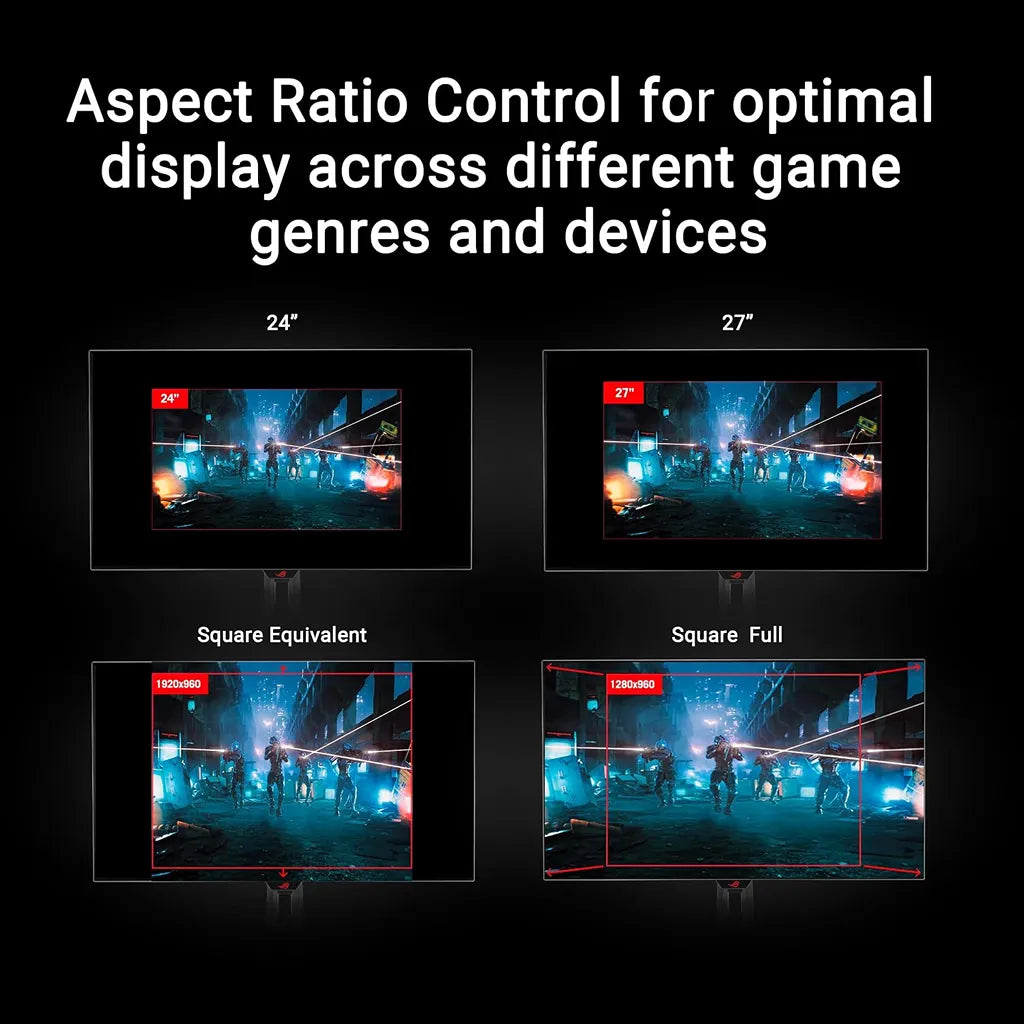 ASUS ROG Strix OLED XG32UCWG 31.5 Inch 4K Gaming Monitor aspect ratio control modes for gaming -tpstech.in