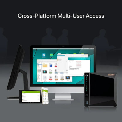 ASUSTOR AS3304T v2 Drivestor 4 Pro Gen2 NAS with cross-platform multi-user access -tpstech.in