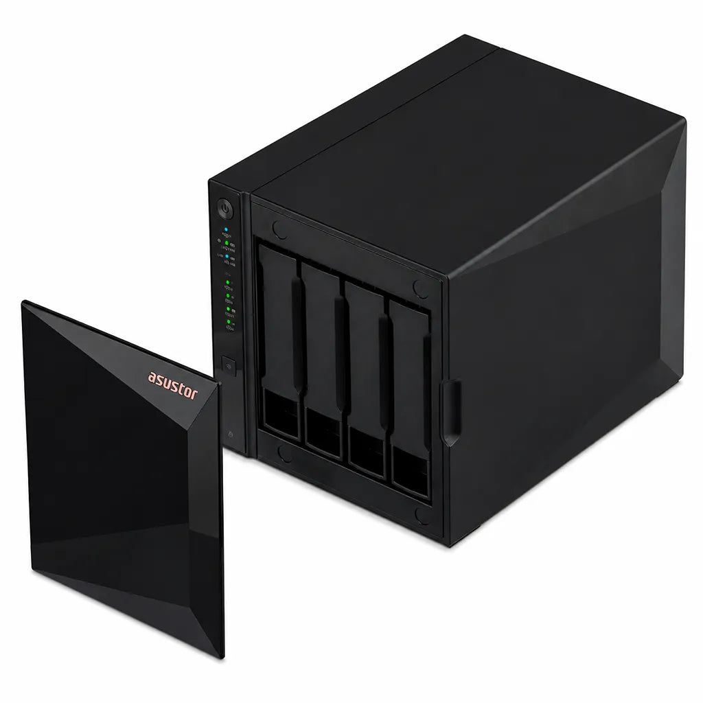 ASUSTOR AS3304T v2 four-bay diskless NAS storage enclosure with removable front panel -tpstech.in