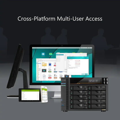 ASUSTOR LOCKERSTOR 10 Gen3 AS6810T Cross-Platform Multi-User File Management Access -tpstech.in