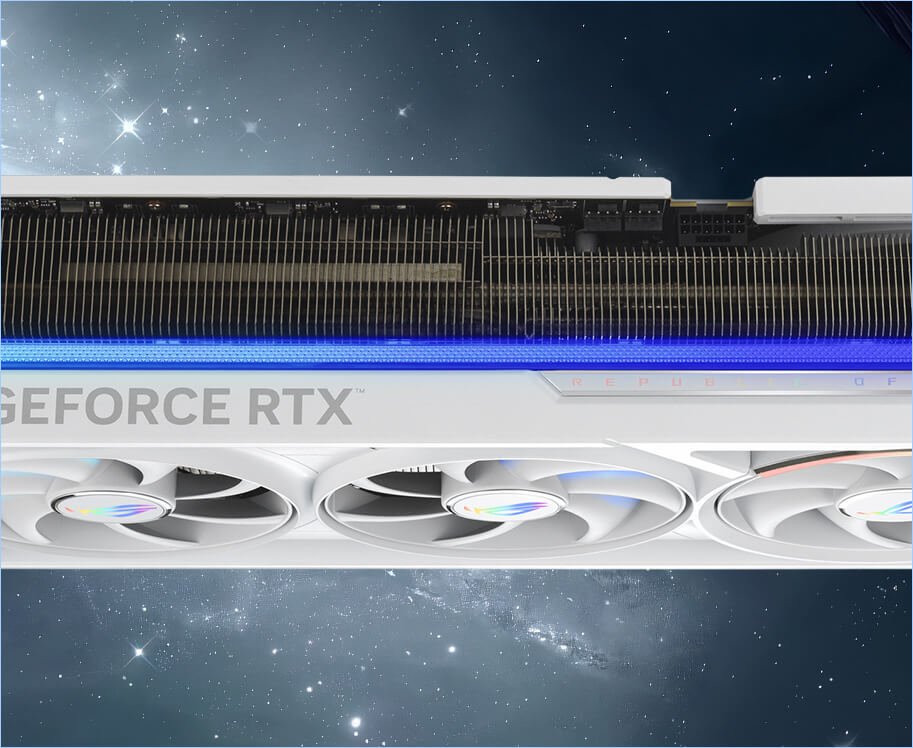 ASUS ROG Astral GeForce RTX 5080 16GB GDDR7 White OC Edition Triple Fan Graphics Card