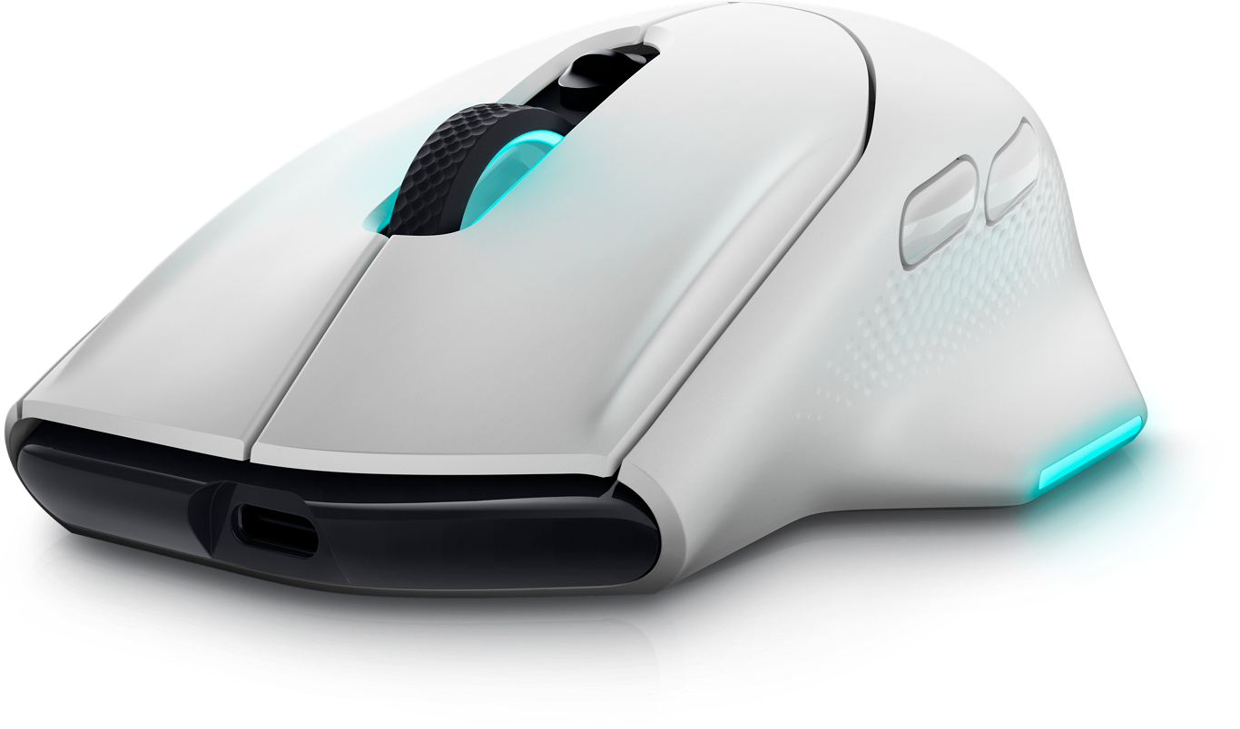 Dell Alienware AW620M RGB 26,000 DPI Optical 2.4GHz Wireless Gaming Mouse - Lunar Light