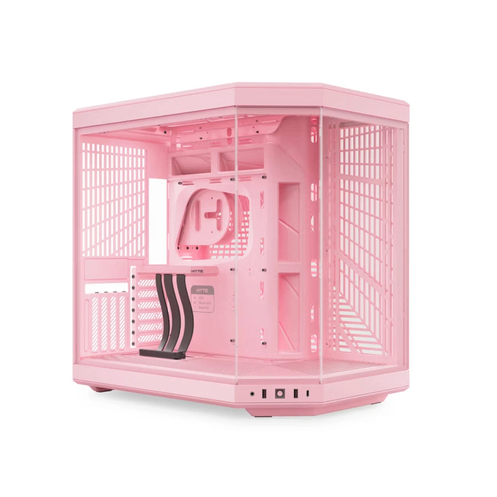 HYTE Y70 Mid-Tower PC ATX Case with Modern Aesthetic Case-Strawberry Milk