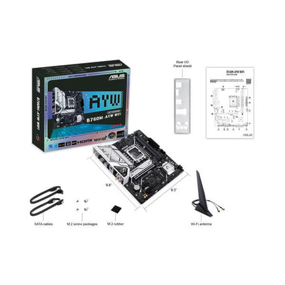 Asus B760M-AYW Wi-Fi Intel LGA 1700 Socket DDR5 Micro ATX Motherboard