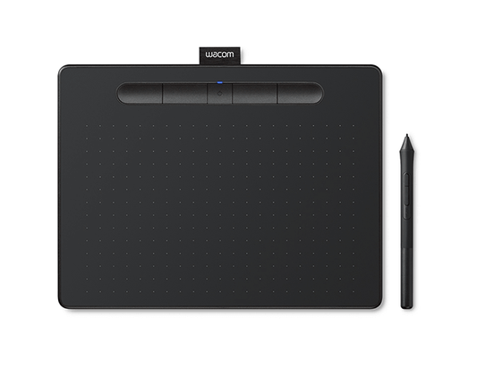 Wacom Intuos Medium CTL-6100WL/K0-CA 10" Slim Bluetooth Graphics Input Tablet with Pen - Black
