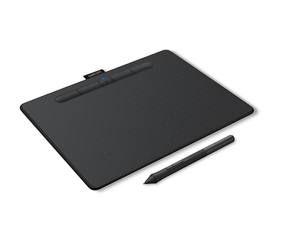 Wacom Intuos Medium CTL-6100WL/K0-CA 10" Slim Bluetooth Graphics Input Tablet with Pen - Black