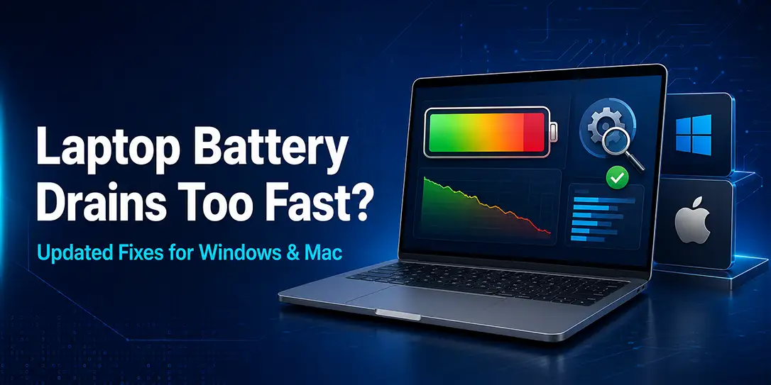 Laptop Battery Drains Too Fast? Updated Fixes for Windows & Mac