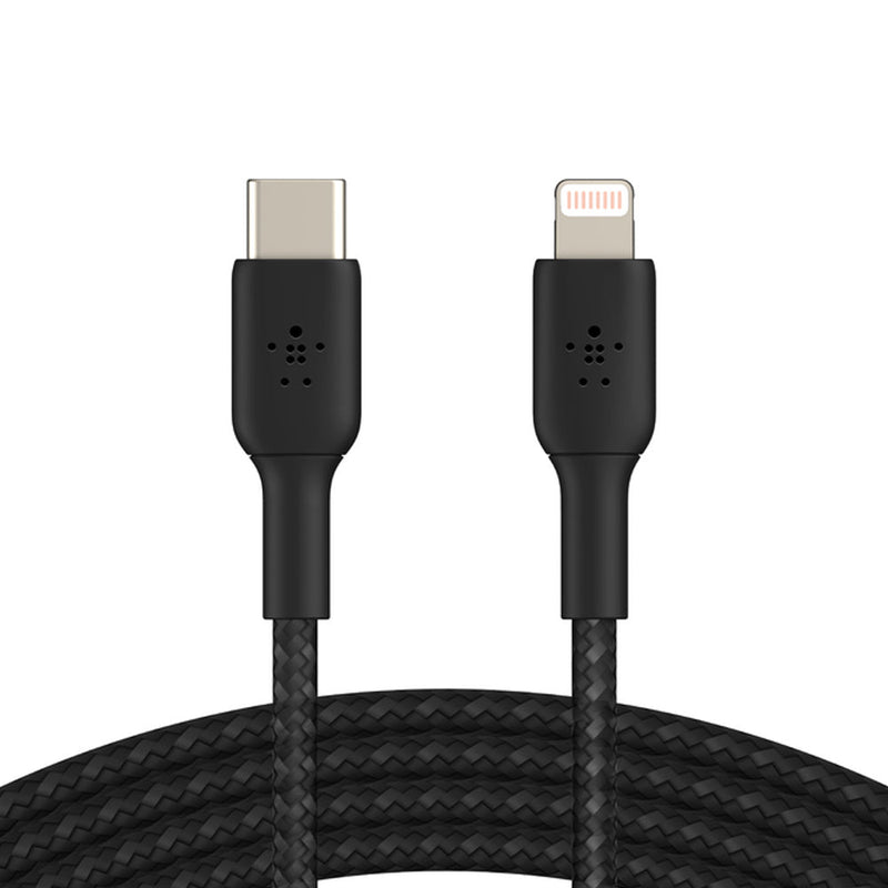 [Repacked] Belkin 1-Meter USB-C to Lightning Cable Boost Charge Braided - Black