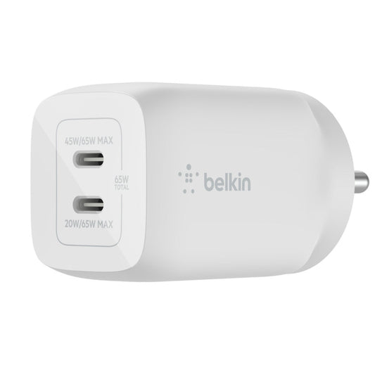 [RePacked] Belkin Boost Charge Pro Dual USB-C GaN Wall Charger with PPS 65W