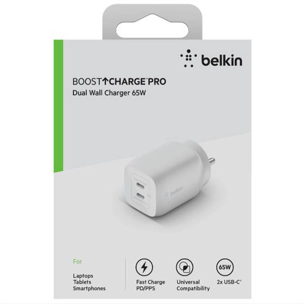 Belkin ﻿Chargeur mural Boost↑Charge™ Dual USB-C (25 W) et