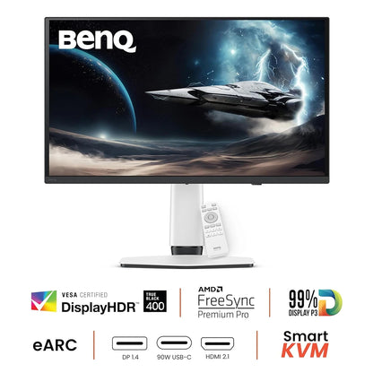BenQ MOBIUZ EX271UZ gaming monitor with DisplayHDR True Black 400, AMD FreeSync Premium Pro, Smart KVM and USB-C 90W -tpstech.in